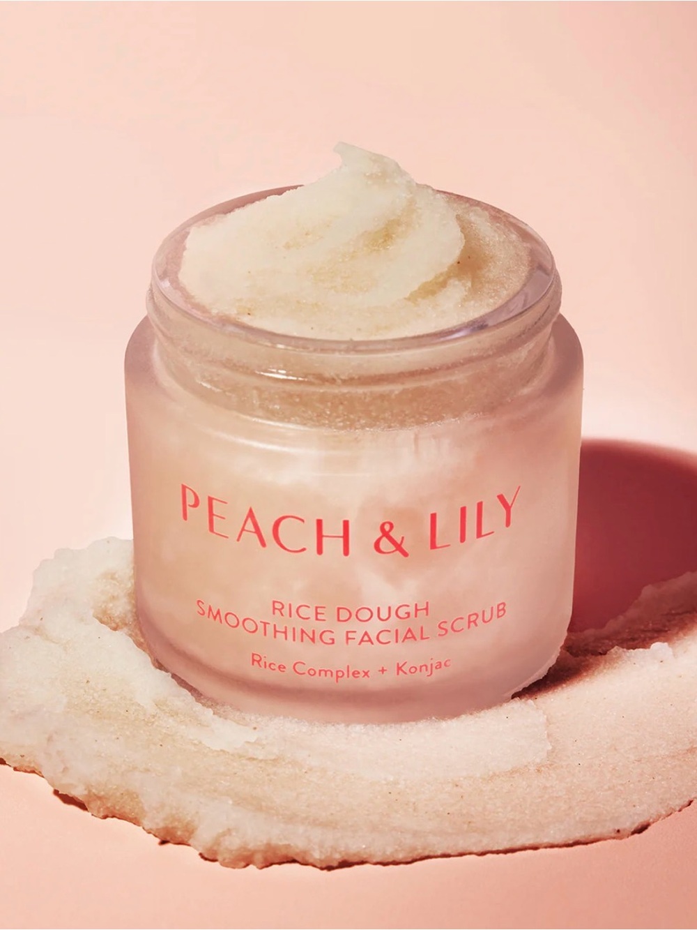New PEACH & LILY Rice Dough Smoothing Facial Scrub
